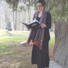 Rebecca at cemetery2x